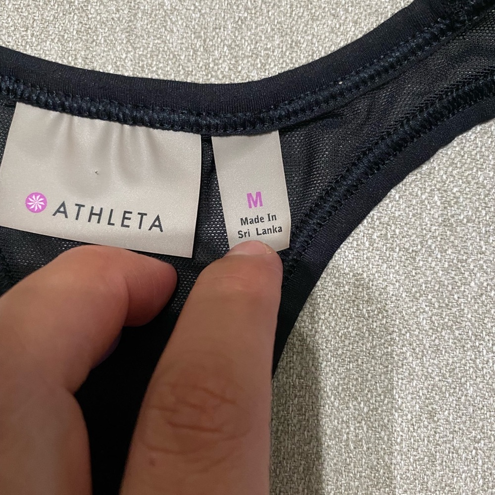 Athleta Racerback Tank with Mesh Back - Picture 7 of 7